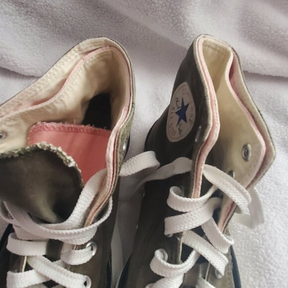 Double Upper Converse All Star Chuck Taylor Green and pink women 8 - Picture 2 of 16